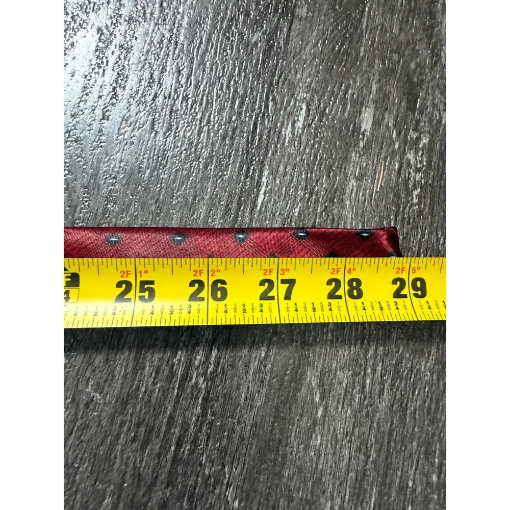 Versace Classic V2 Necktie Mens One Size Red Geometric Silk Italian Designer - Picture 5 of 5